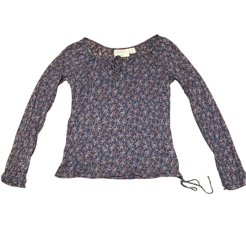 H&M L.O.G.G. Floral Long Sleeve Shirt